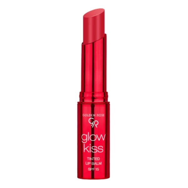 بالم لب رنگی گلدن رز مدلGLOW KISS شماره 02 رنگ STRAWBERRY