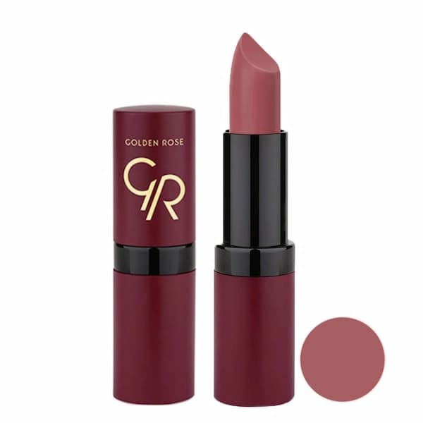رژ لب جامد گلدن رز مدل Velvet Matte کد ۱۶