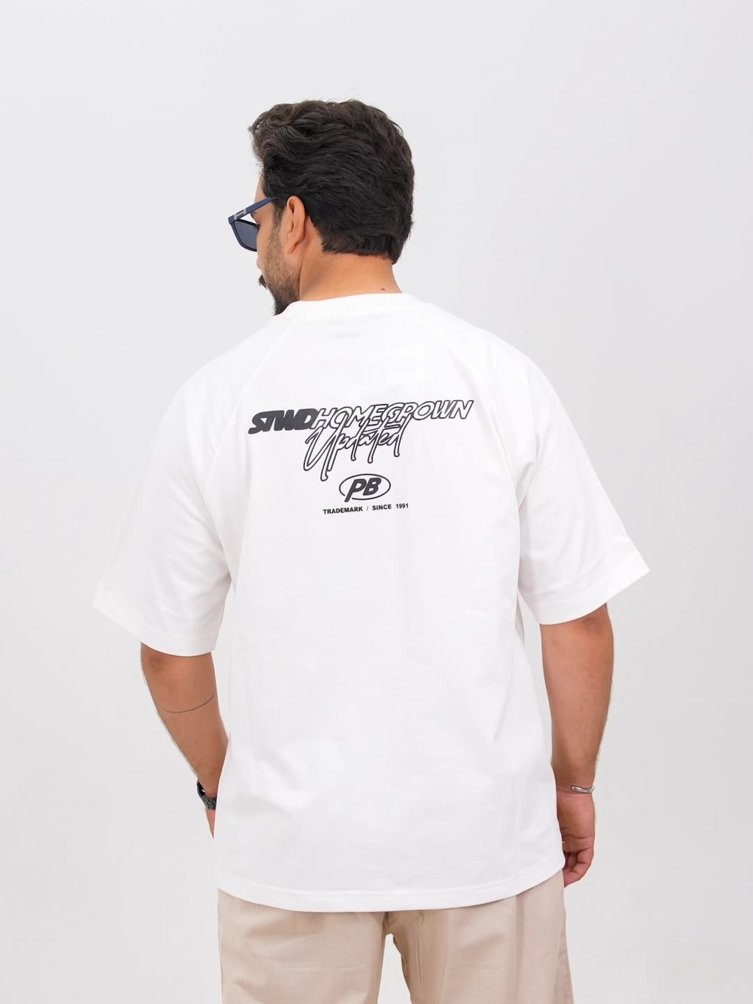 تیشرت مردانه پنبه دو پوسته طرح PB کد 30197 F 201 — تصویر ۴