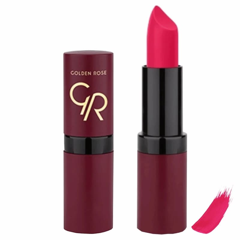 رژ لب جامد گلدن رز مدل Velvet Matte کد ۱۵