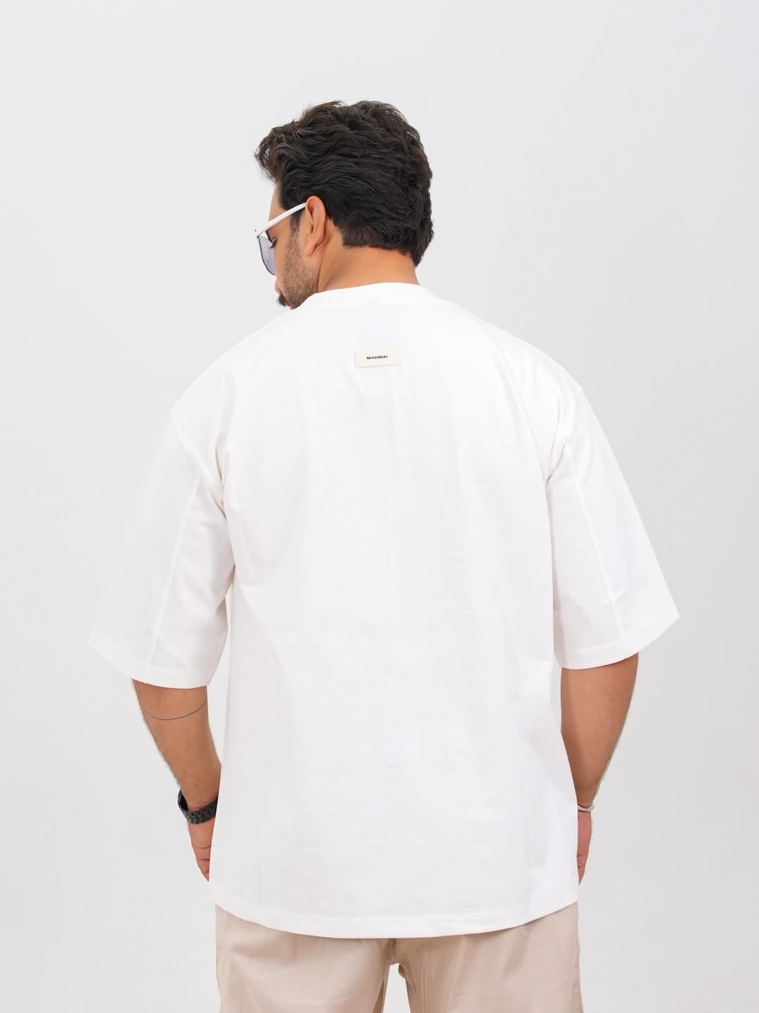 تیشرت مردانه پنبه دو پوسته طرح دار دوخت کد 30197 D 304 — تصویر ۶