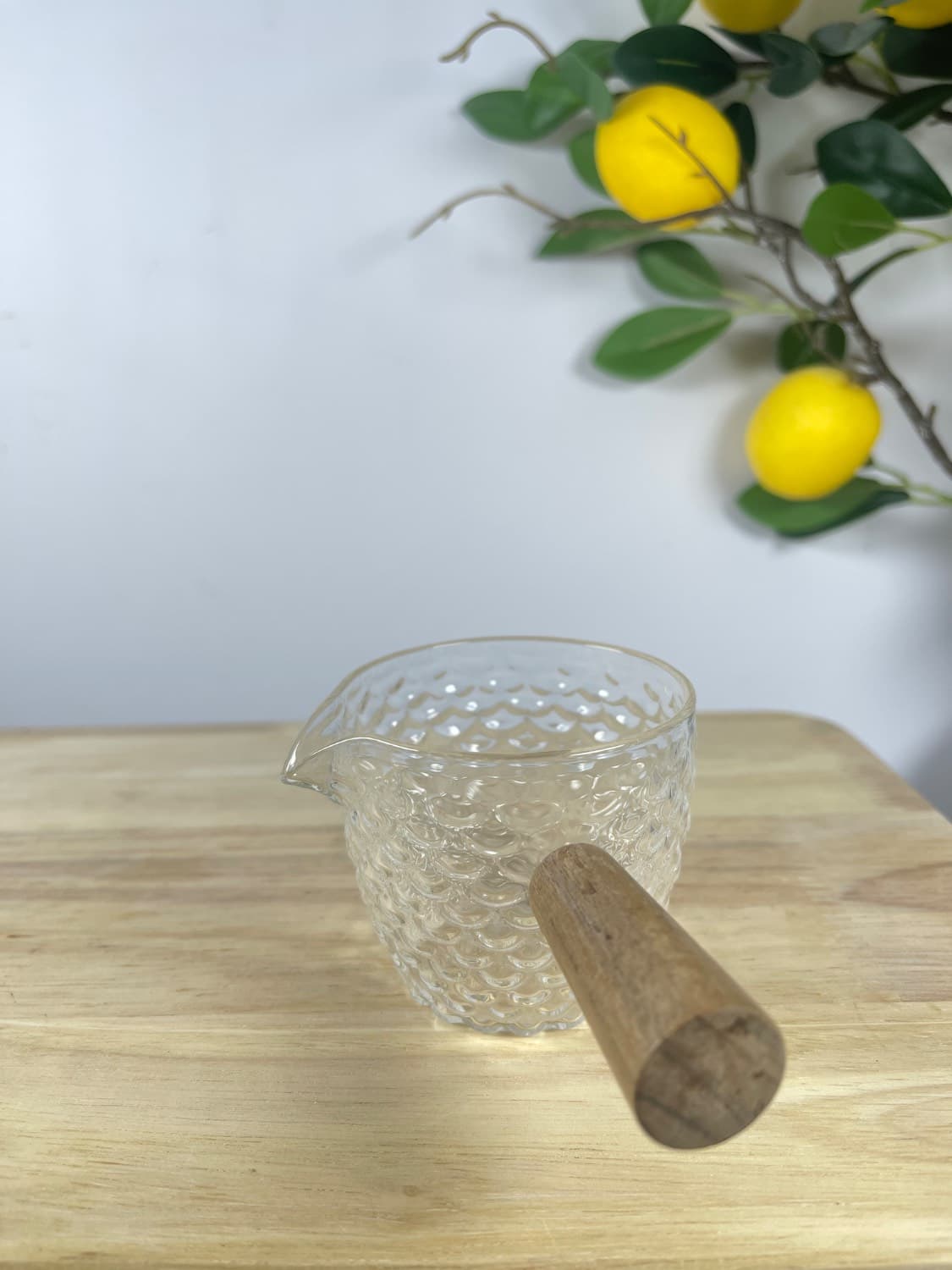 سس خوری پیرکس پولکی دسته چوبی وارداتی — تصویر ۳