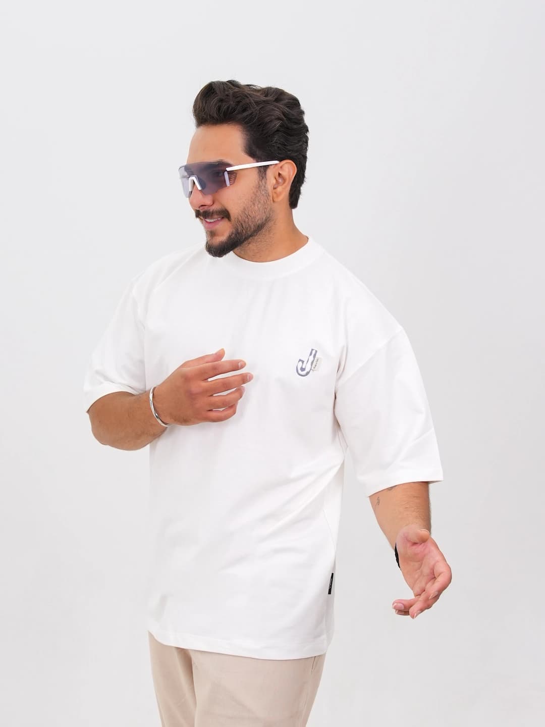 تیشرت مردانه پنبه دو پوسته طرح J کد 30197 D 304 — تصویر ۳