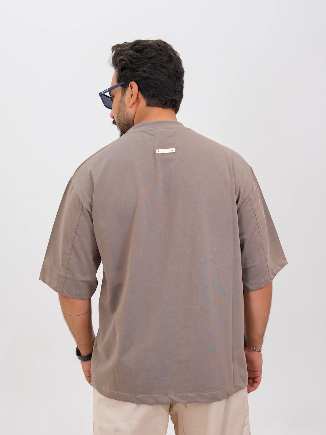 تیشرت مردانه پنبه دو پوسته دو دکمه تک رنگ کد 30197 F 203 — تصویر ۲