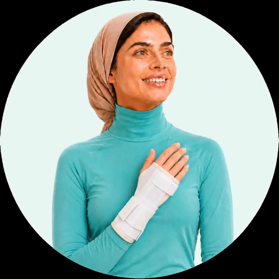 مچ بند طبی آتل دار/چپ هُماس طب(اوت لت)