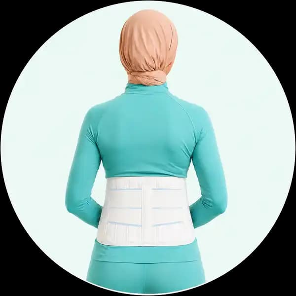 کمربند طبی آتل دار لومبوساکرال هُماس طب(اوت لت)
