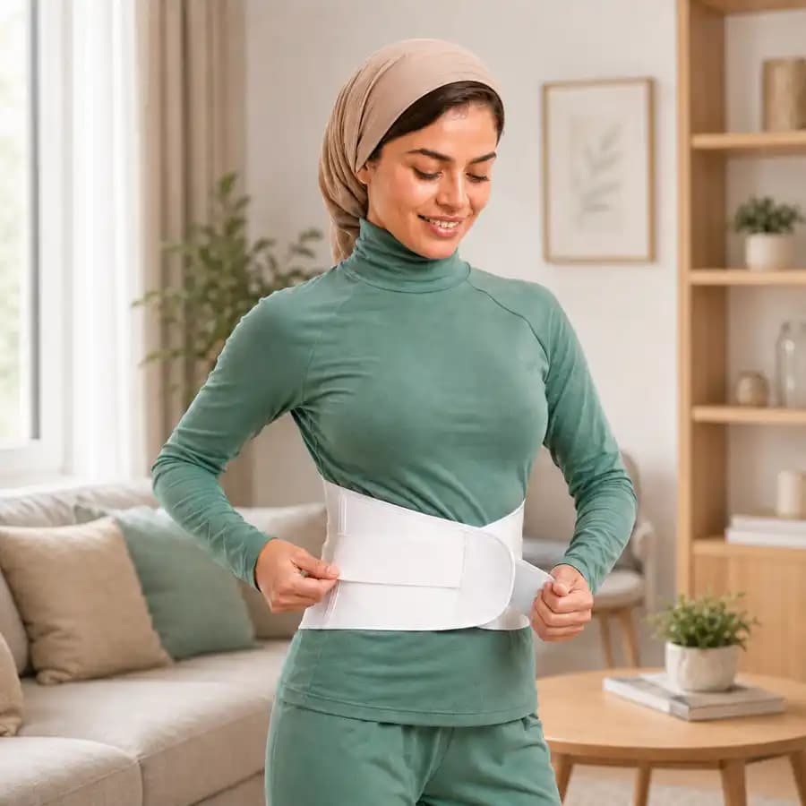 کمربند طبی آتل دار لومبوساکرال هُماس طب(اوت لت) — تصویر ۲
