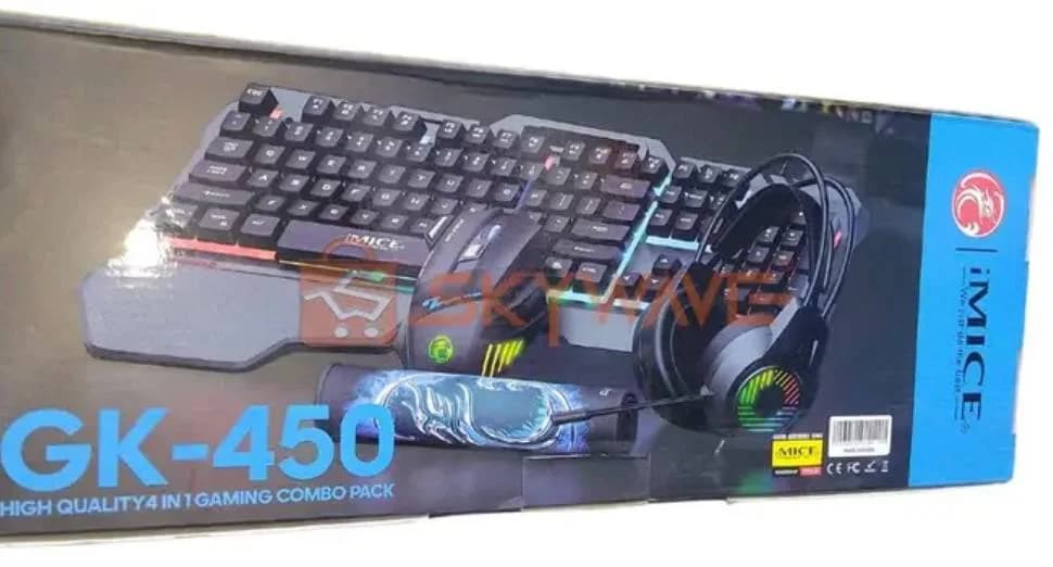 ست 4 تیکه کمبو گیمینگ ایمایس iMICE مدل GK-450