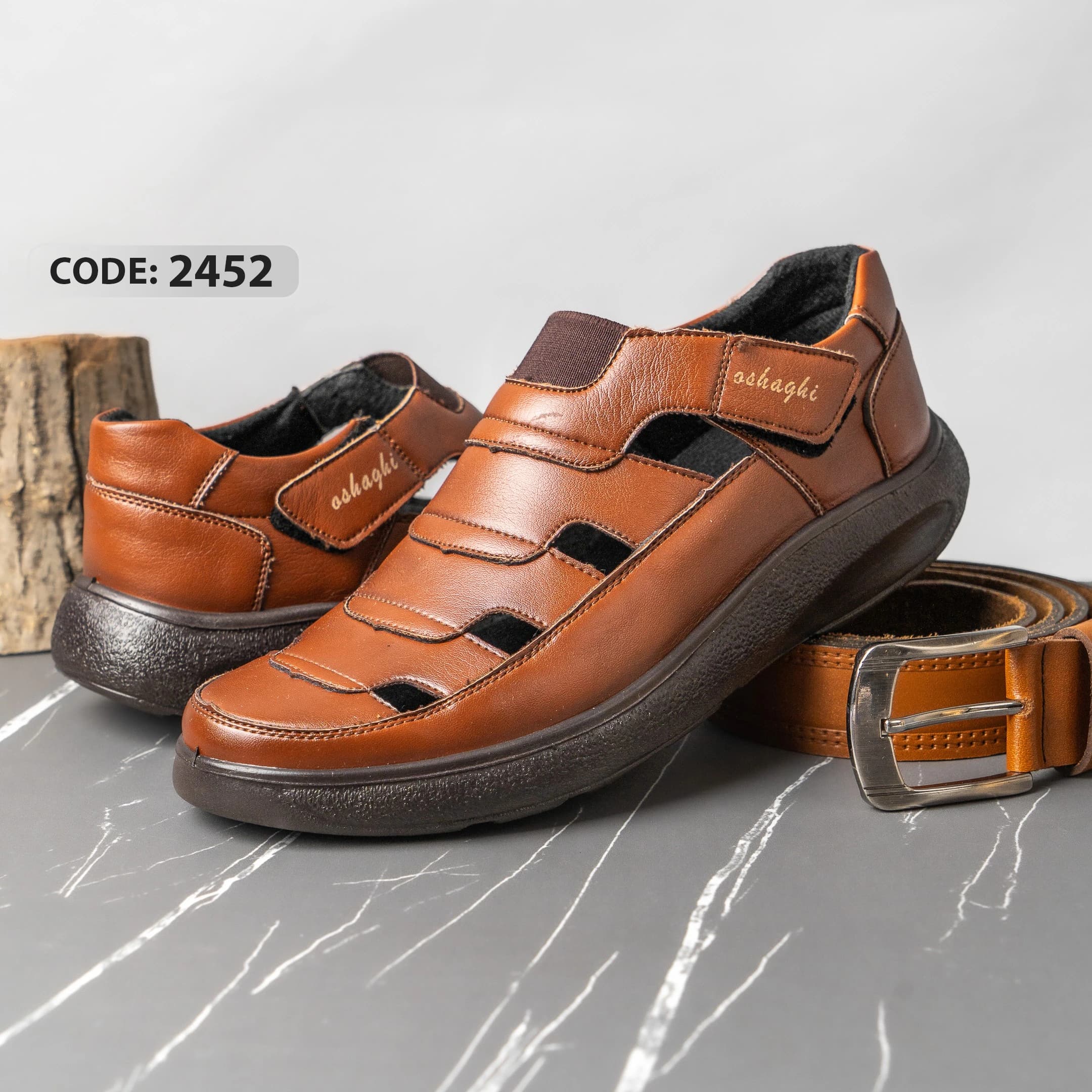 کفش تابستانه عسلی(2452)
