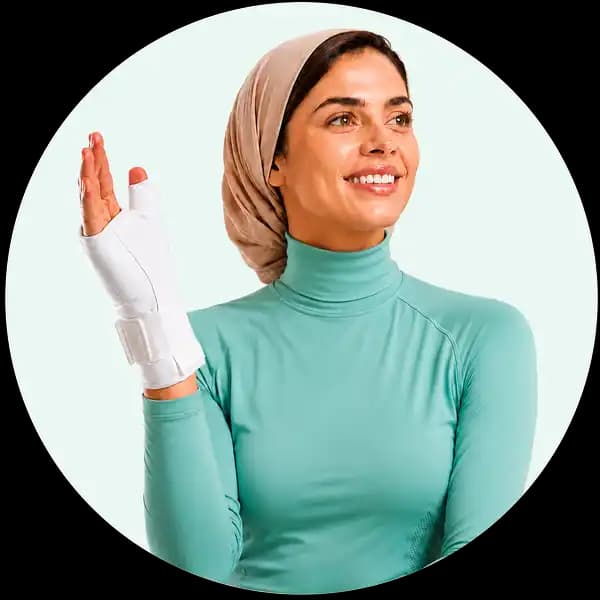 مچ و شست بند طبی آتل دار/چپ هُماس طب