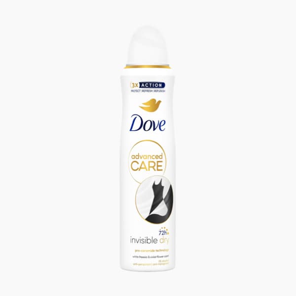 اسپری انگلیسی ضد تعریق زنانه داو مدل Invisible Dry حجم 250 میل (اورجینال کردستان)
