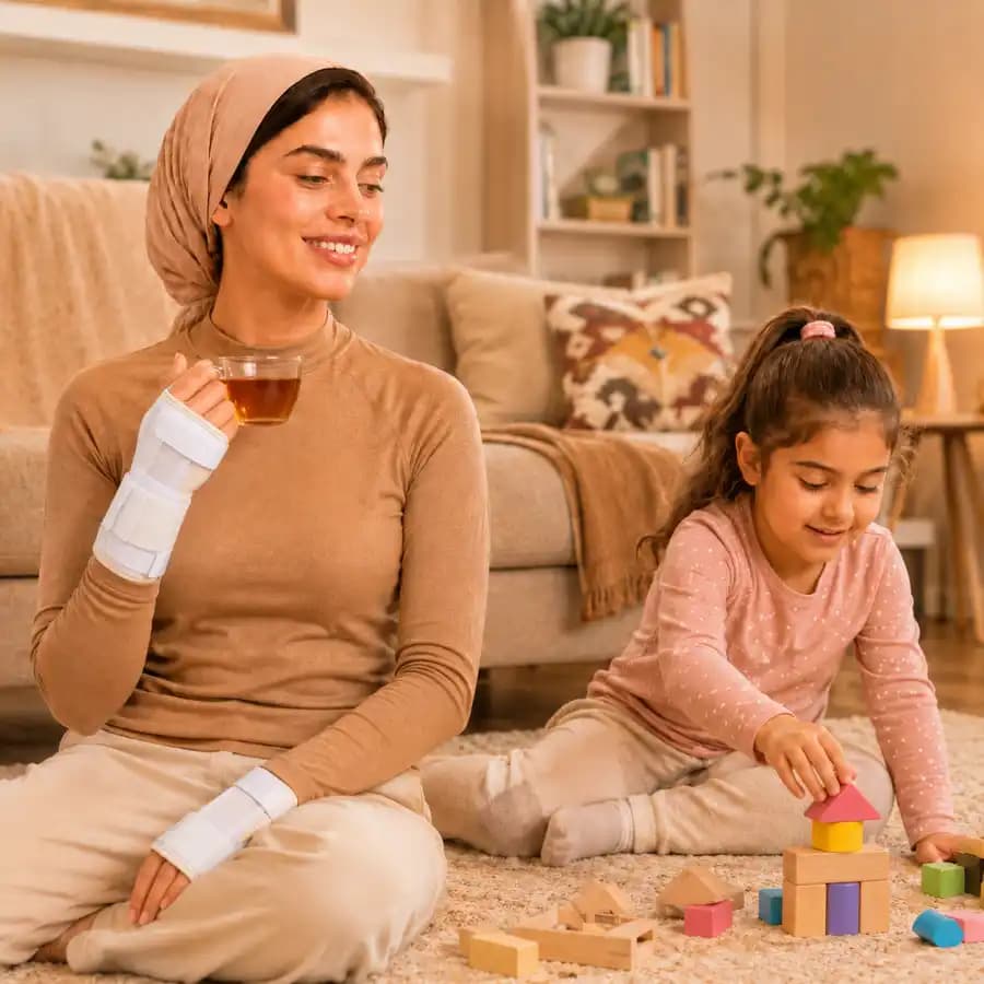 مچ بند طبی آتل دار/چپ هُماس طب — تصویر ۲