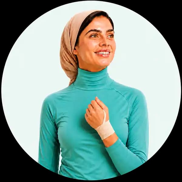 مچ بند ورزشی حوله ای هُماس طب