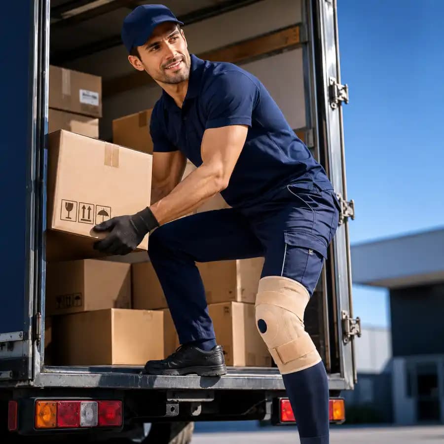 زانوبند طبی چهارفنره هُماس طب — تصویر ۲