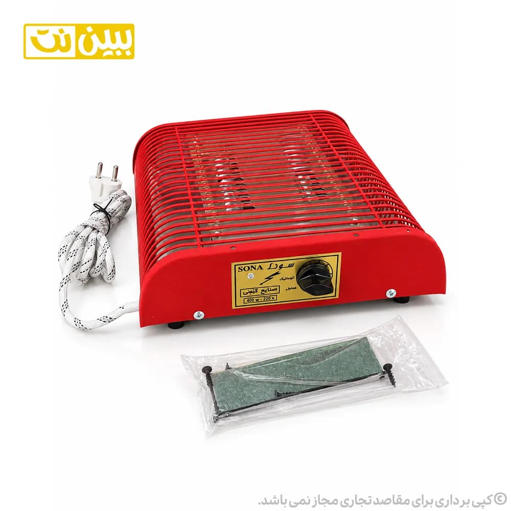 کرسی برقی طبی با روکش مخملی 400 وات مدل سونا — تصویر ۷