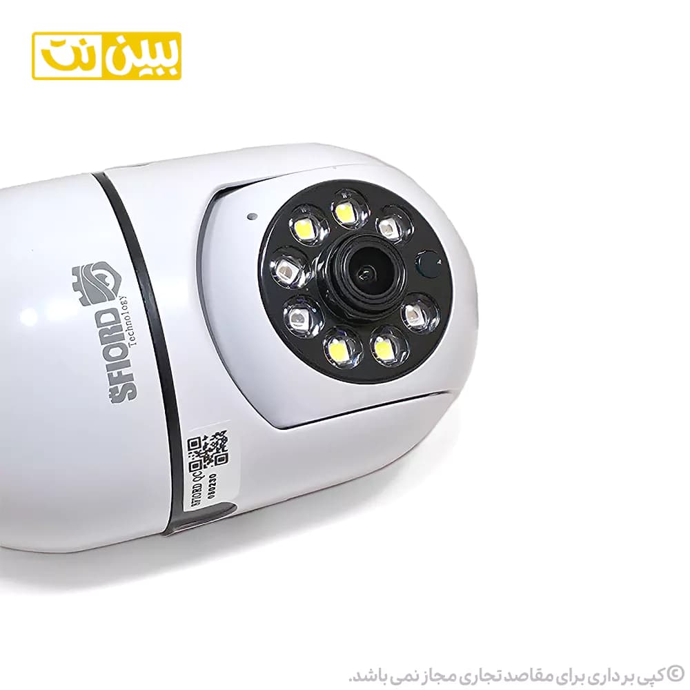 دوربین مداربسته بی سیم لامپی اسفیورد مدل Z338 — تصویر ۶