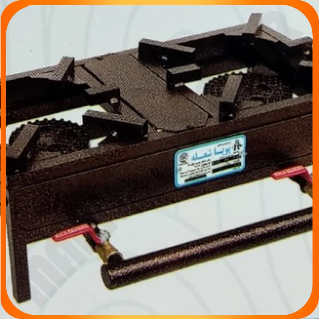 اجاق گاز 30*60 دوشعله رومیزی صفحه وسط پویا شعله