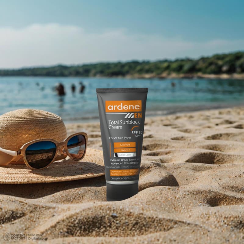 کرم ضدآفتاب بی‌رنگ آردن SPF50 مدل Total Sun Block مناسب انواع پوست وزن 50 گرم — تصویر ۱۰