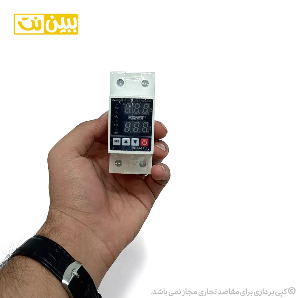 محافظ ولتاژ تکفاز 63 آمپر مدل کاربیست — تصویر ۴