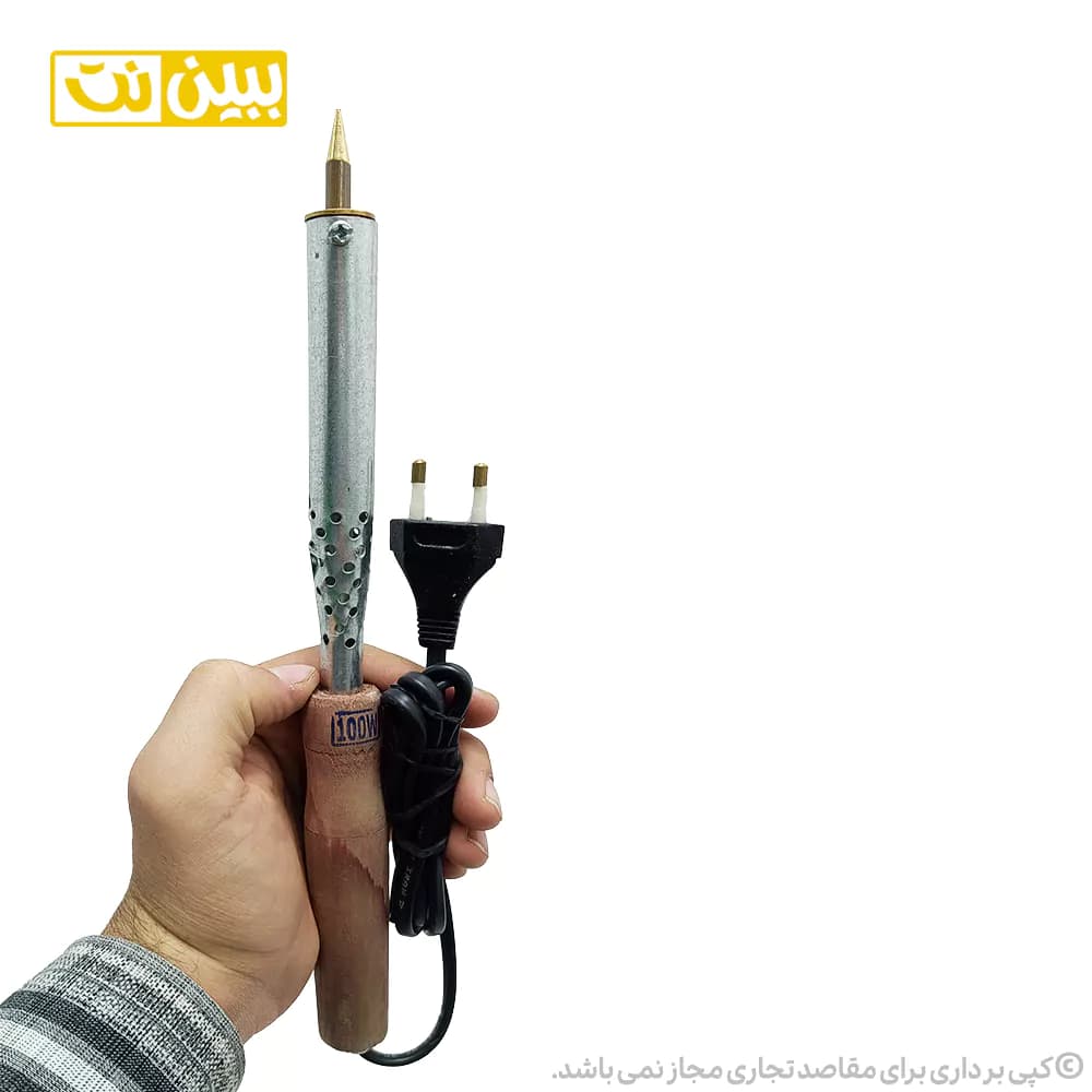 هویه 100 وات حرارت دسته چوبی — تصویر ۲