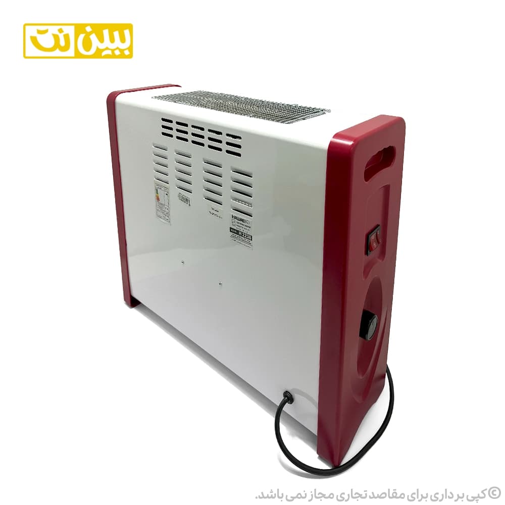بخاری برقی فن دار 6 شعله هاوایی — تصویر ۵