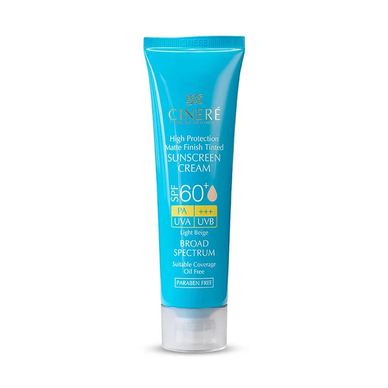 کرم ضدآفتاب رنگی سینره +SPF60 مدل 8411، مناسب پوستهای چرب، حجم 50 میلیلیتر — تصویر ۹