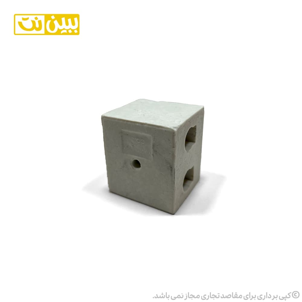 ترمینال سرامیکی دو خانه 50 آمپر برند زمرد — تصویر ۳