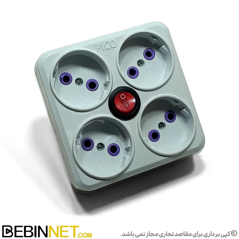 رابط 4 خانه پیکو مدل کلیددار(بدون سیم)