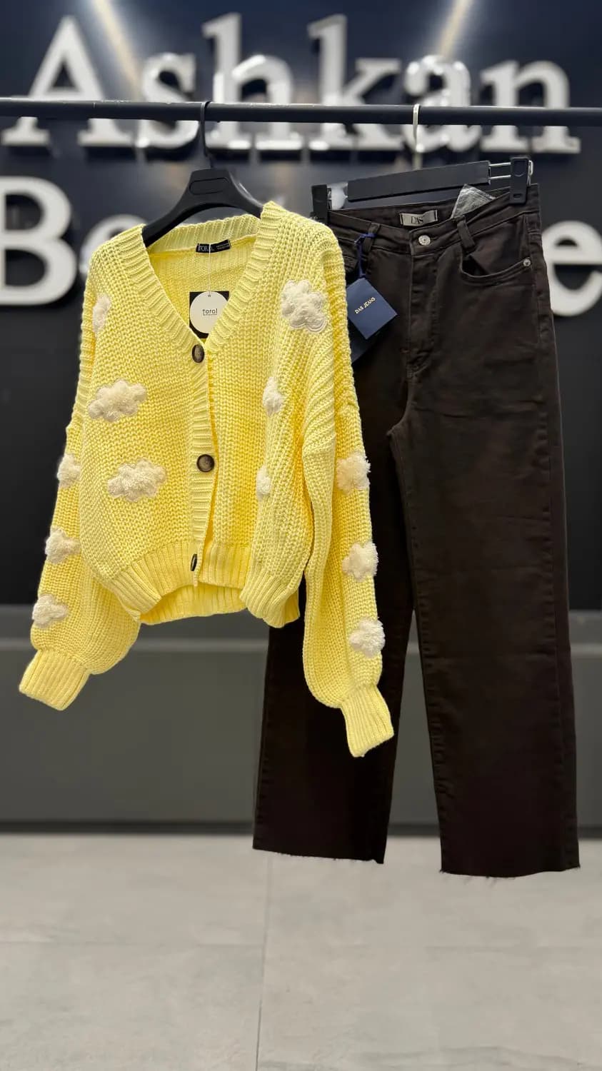 Jean crop cut کد 6119