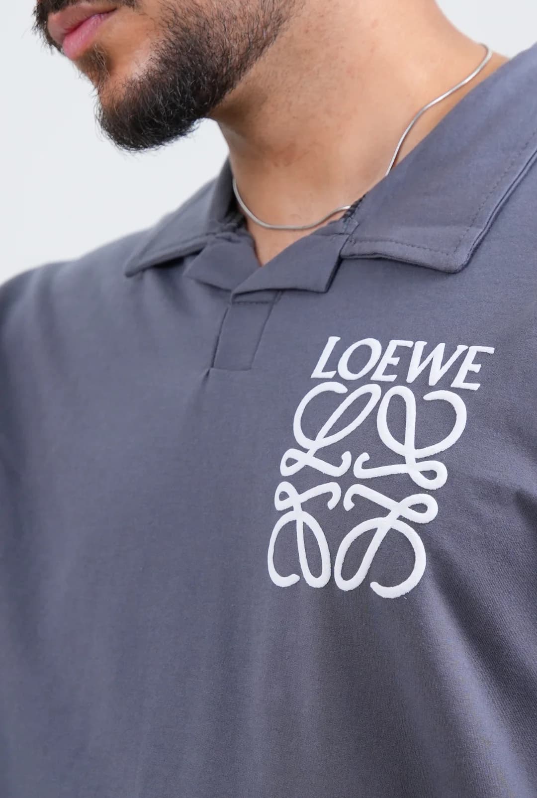 ست مردانه تیشرت و شلوار بگ پنبه ماکان LOEWE کد 100149 E 101 — تصویر ۵