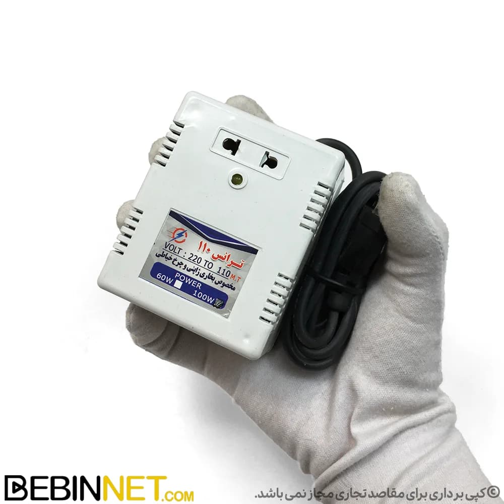 ترانس 220 به 110 مخصوص بخاری ژاپنی و چرخ خیاطی — تصویر ۵