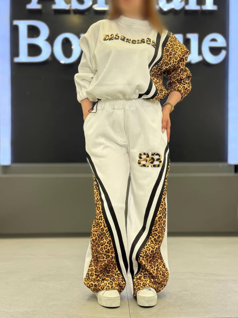 ست دورس شلوارپلنگی BALENCIAGA کد 3079 — تصویر ۳
