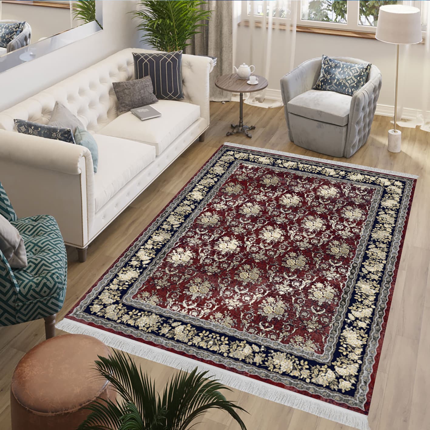 فرش چاپی طرح نقشینه کد L431