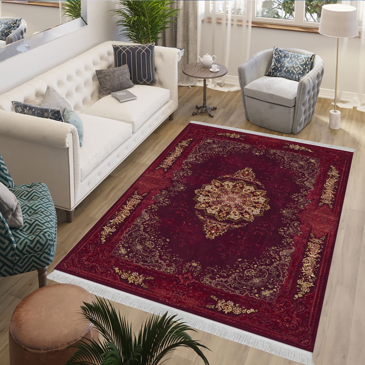 فرش چاپی طرح نقشینه کد L386