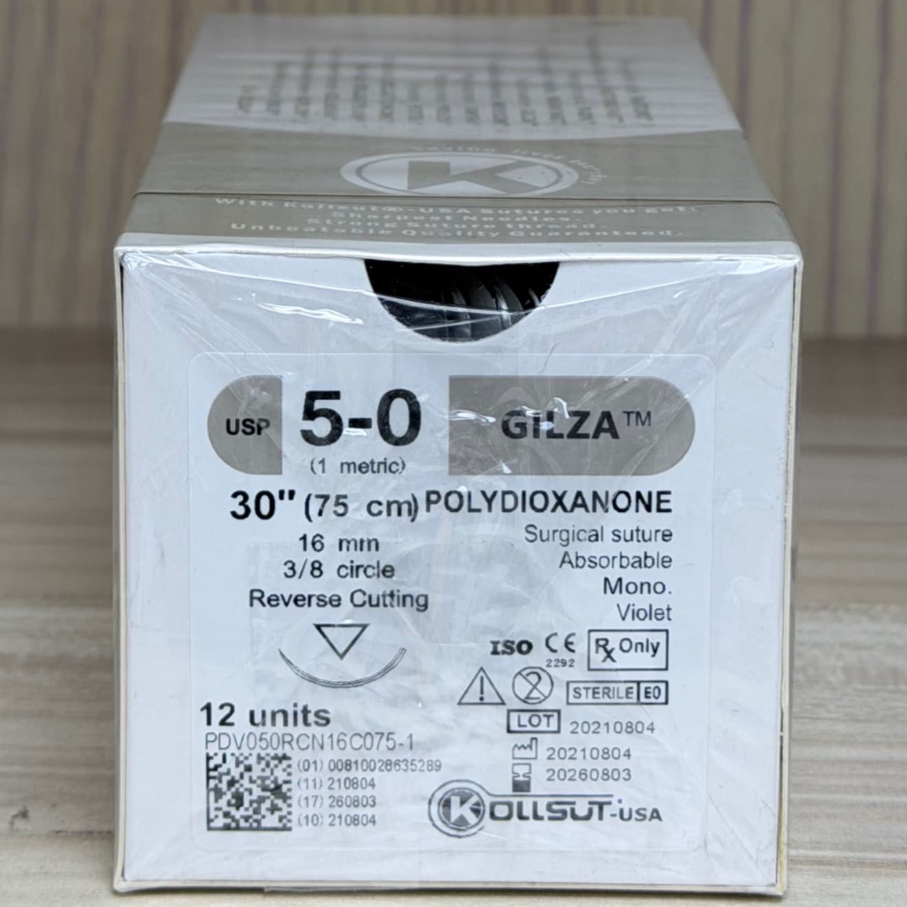 نخ بخیه PDS 5/0 کات سوزن (16mm) Kollsut کالسوت