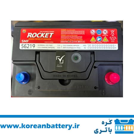 باتری خودرو 74 آمپر برند راکت ساخت کره 2026 با احتساب تحویل باتری فرسوده