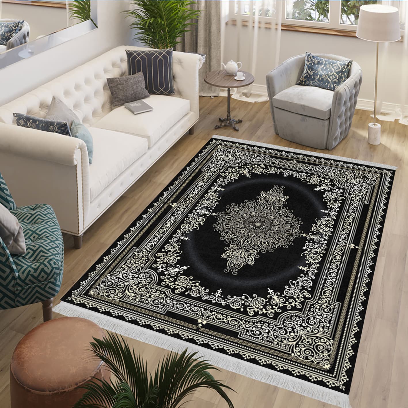 فرش چاپی طرح گلدسته کد L313