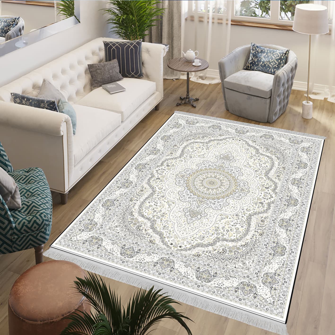 فرش چاپی طرح نقشینه کد L251