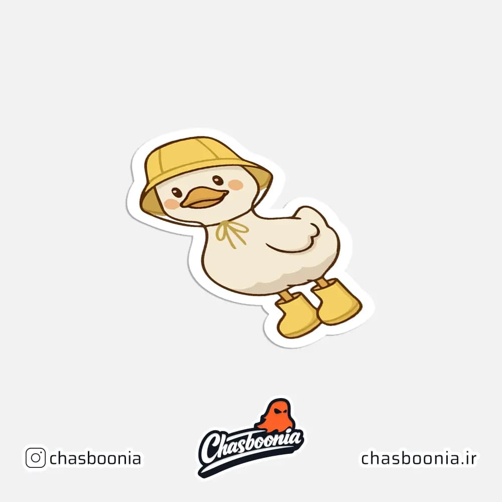 استیکر فانتزی اردک چکمه پوش کد 12052