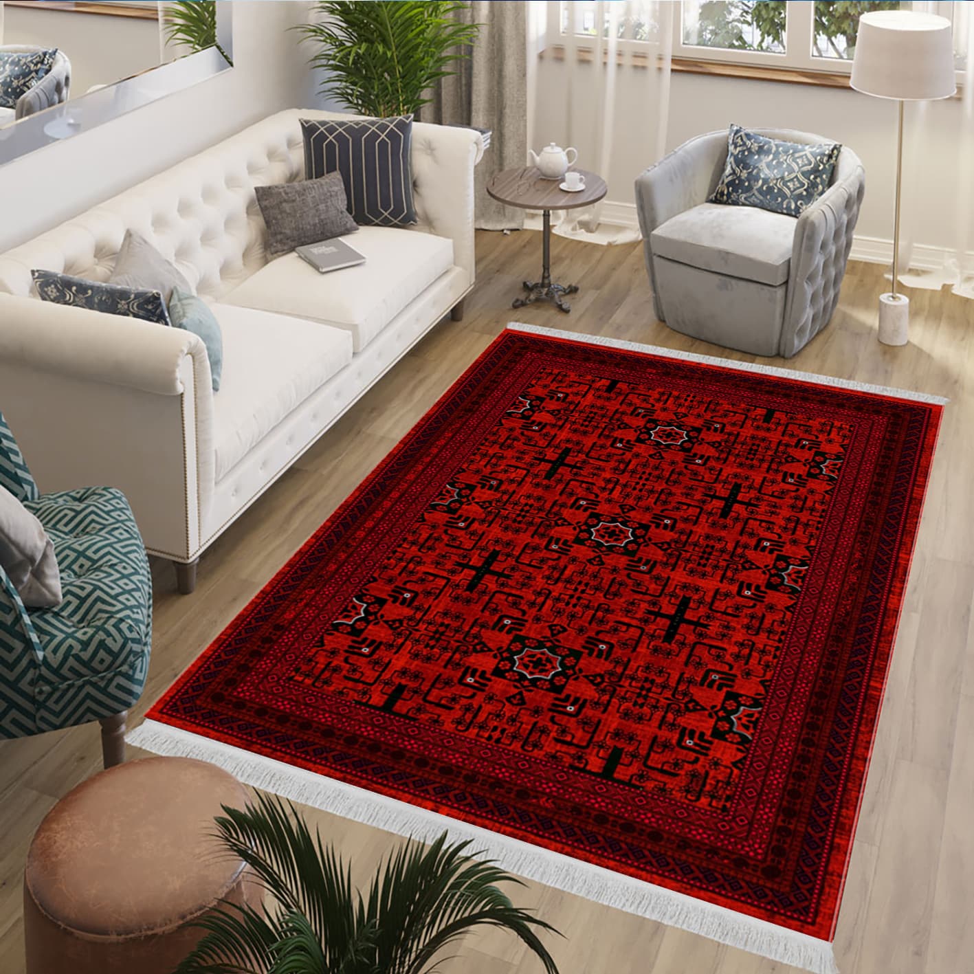 فرش چاپی طرح لاکی کد L235