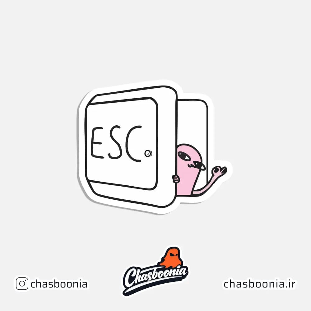 استیکر دکمه اسکیپ Escape کد 22025