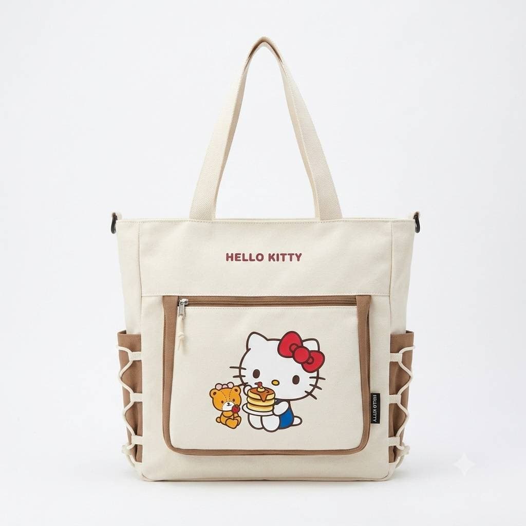 توت‌بگ برزنتی دوشی طرح Sanrio (بند بلند قابل تنظیم) — تصویر ۲