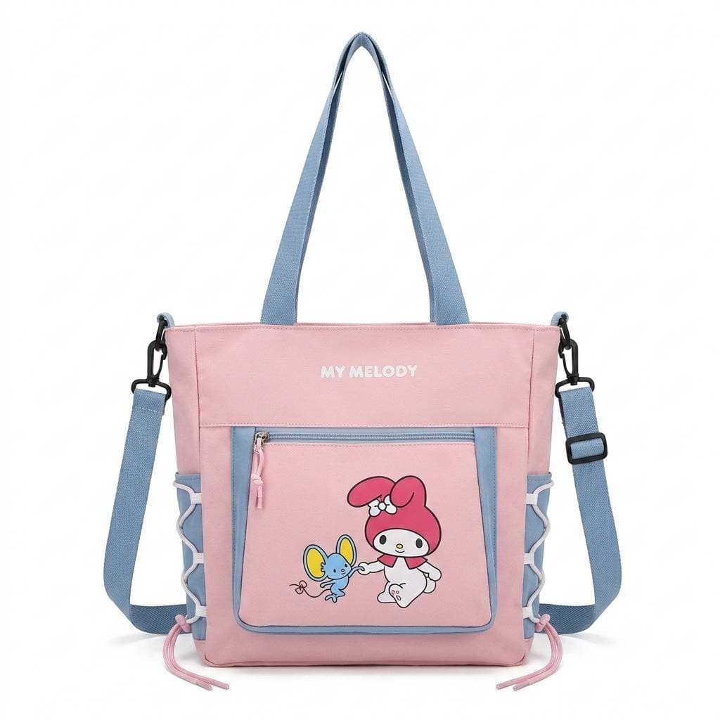 توت‌بگ برزنتی دوشی طرح Sanrio (بند بلند قابل تنظیم) — تصویر ۳