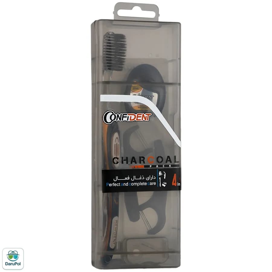 مسواک چارکول 4 در 1 کانفیدنت