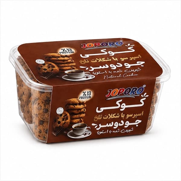 کوکی اسپرسو با شکلات تلخ 350 گرمی — تصویر ۳