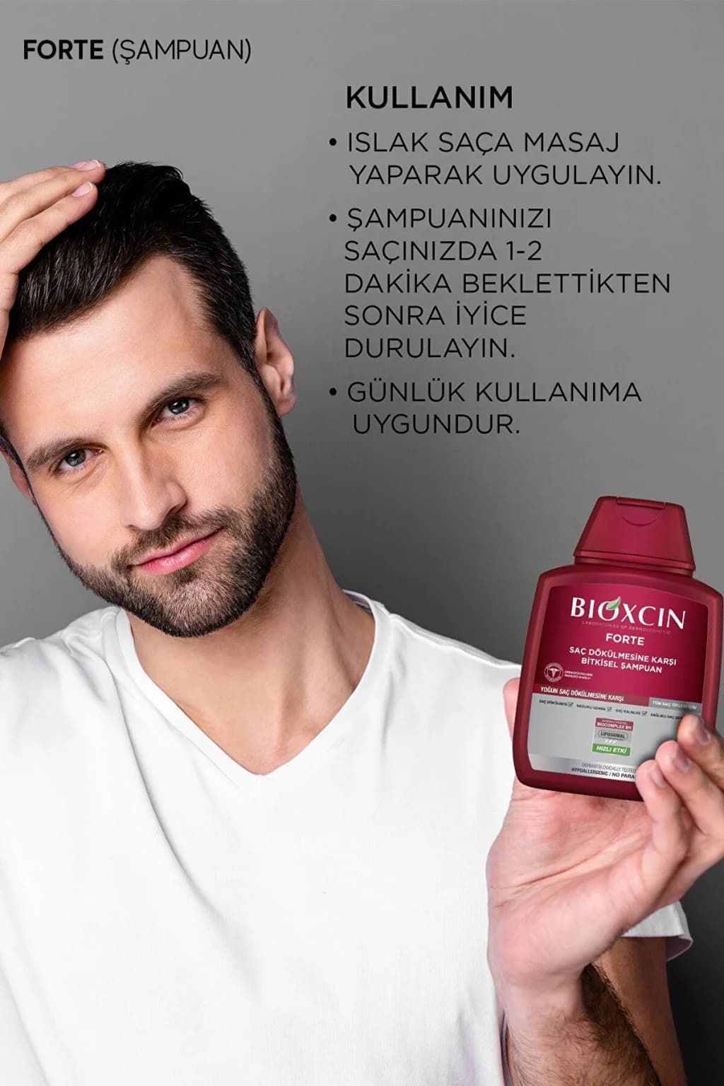 شامپو بیوکسین فورت BIOXCIN FORTE SHAMPOO — تصویر ۲