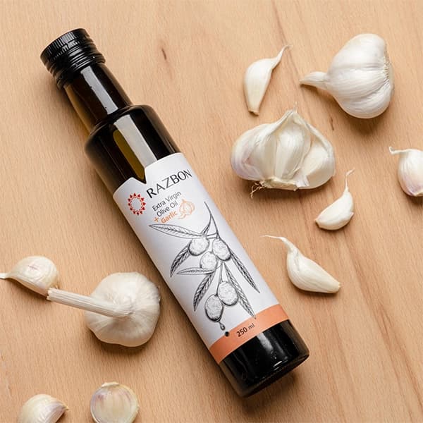 روغن زیتون فرابکر با طعم سیر 250 میلی لیتر — تصویر ۳