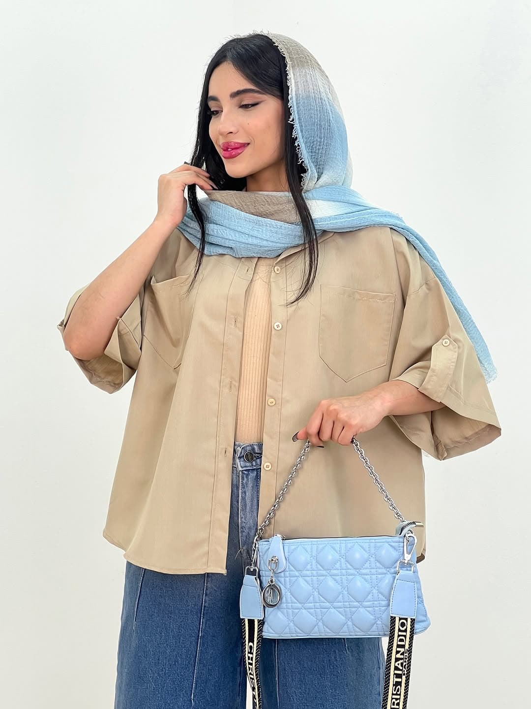 شومیز آستين پاگن ترانه كد 615677 — تصویر ۷