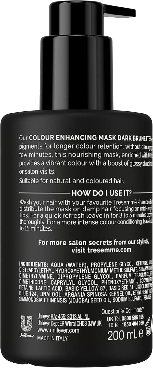 ماسک مو رنگساژ ترزمه TRESemmé مدل Dark Brunette حجم 200 میلی‌لیتر — تصویر ۵