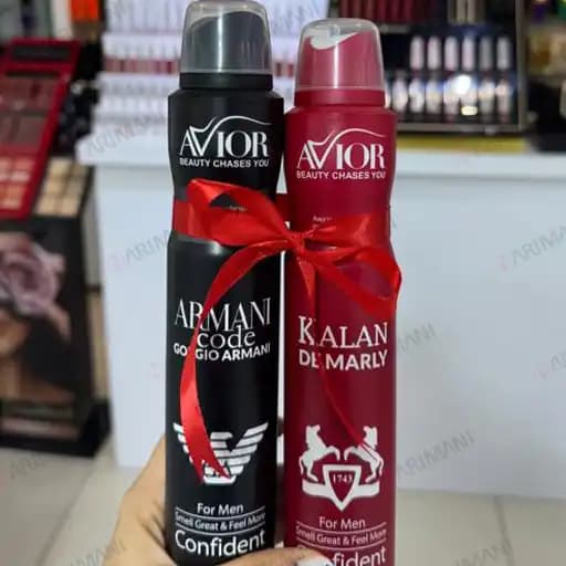 اسپری بدن مردانه اویور مدل Armani Code و Kalan بسته دو عددی